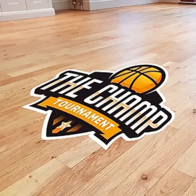 Custom Shape Anti-Slip Floor Vinyl Sticker
