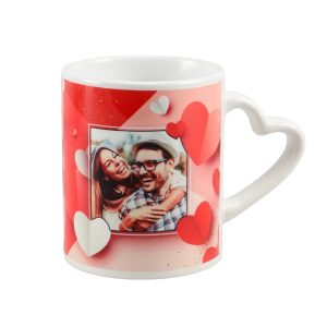 Heart Handle Photo Mugs