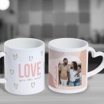 Heart Handle Photo Mugs