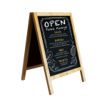 Wooden Menu Chalkboard