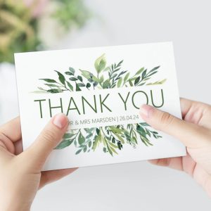 Thank you card printing