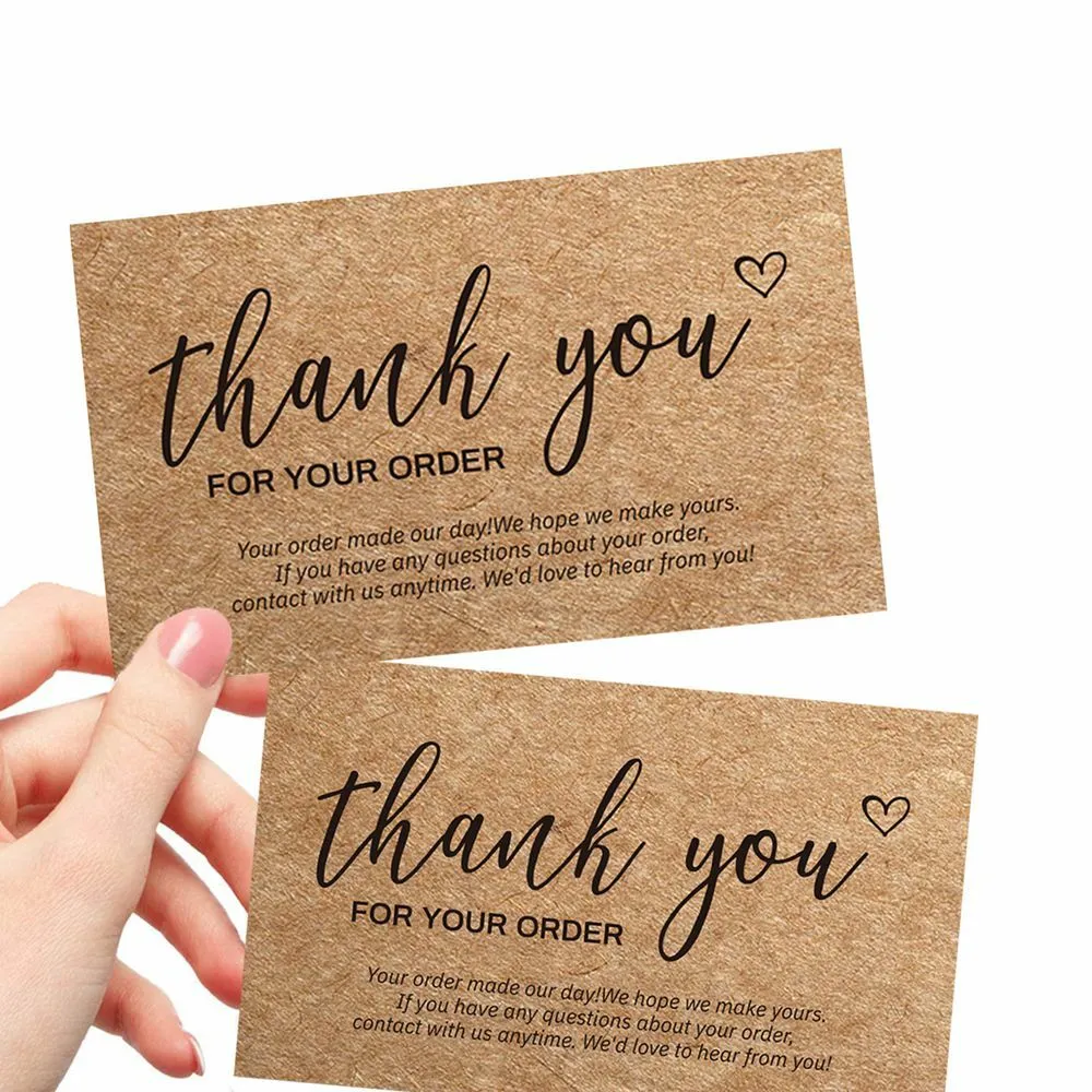 Kraft "Thank You" Cards Office Stationary PRINTEX