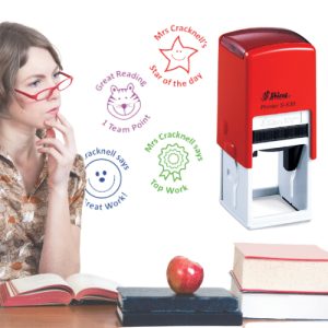 Shiny Teacher Stamps 32x32mm