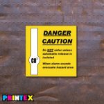CO2 Danger Sign - Gas
