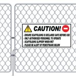 Caution Scaffolding Sign