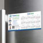 Custom Printed magnetic Fridge Calendars