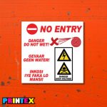 Danger Do Not Wet Business Sign - Electrical
