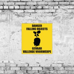 Danger Falling Objects Sign