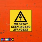 Electrical Shock No Entry Sign - Electrical