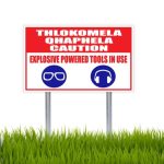 Explosive Powered Tools Sign