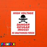 High Voltage Danger Business Sign - Electrical