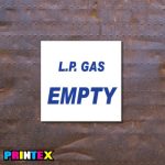 L.P. Gas Empty Sign - Gas