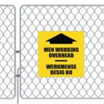 Men Working Overhead Sign