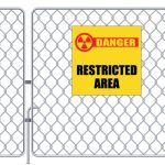 Restricted Area Business Sign