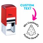 Shiny Teacher Stamps 32x32mm - Christmas Tree