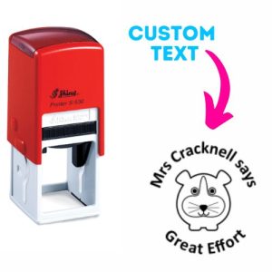 Shiny Teacher Stamps 32x32mm - Great Effort