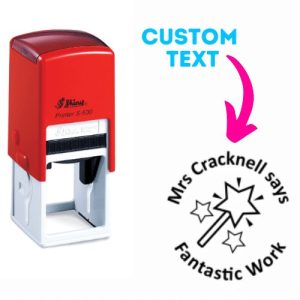 Shiny Teacher Stamps 32x32mm - Magic Wand