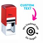 Shiny Teacher Stamps 32x32mm - On Target