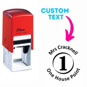 Shiny Teacher Stamps 32x32mm - One Point