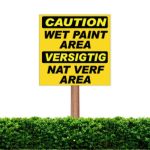 Wet Paint Area Sign