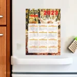 Magnetic A5 Fridge Calendar Cards
