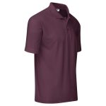 Mens Basic Pique Golf Shirt- Black