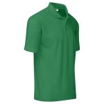 Mens Basic Pique Golf Shirt- Black