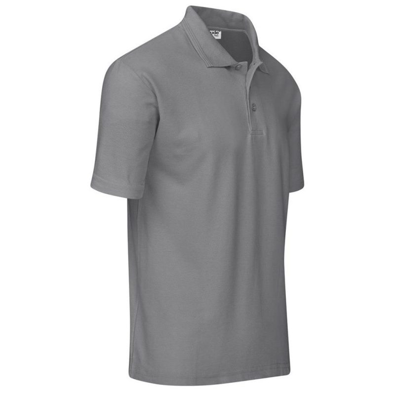 Mens Basic Pique Golf Shirt- Black