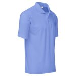 Mens Basic Pique Golf Shirt- Black
