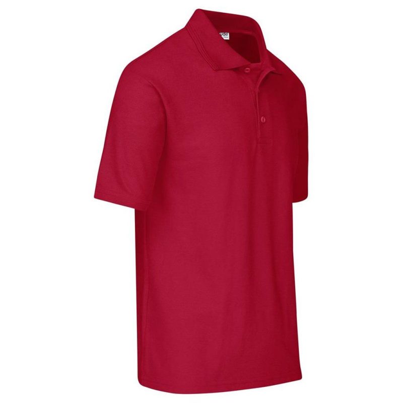 Mens Basic Pique Golf Shirt- Black