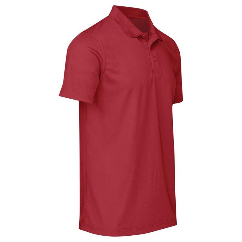 Mens Distinct Golf Shirt- Black