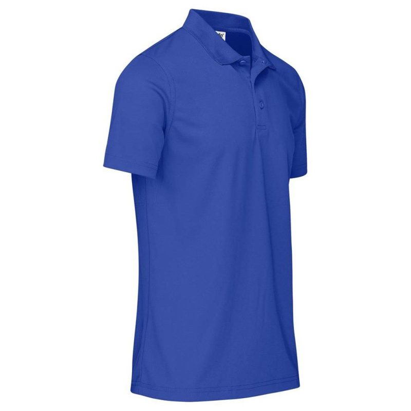 Mens Distinct Golf Shirt- Black