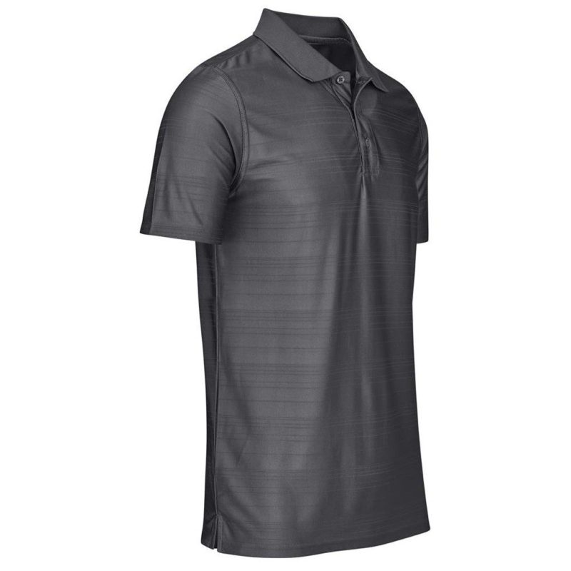 Mens Milan Golf Shirt- Black