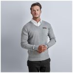 Mens Long Sleeve Peru V-Neck Jersey- Black