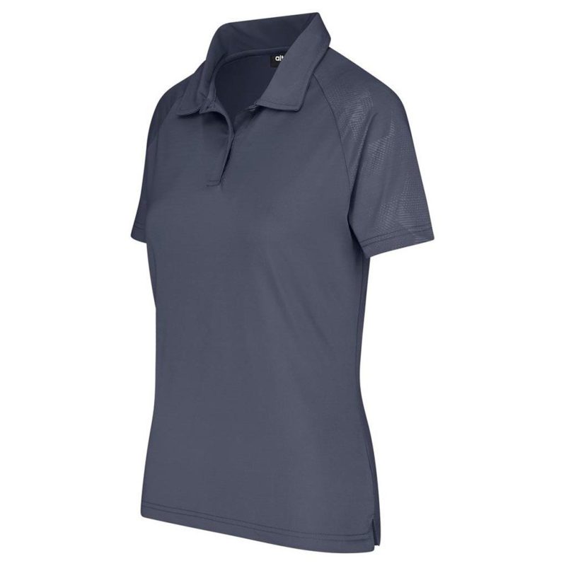 Ladies Santorini Golf Shirt- Black