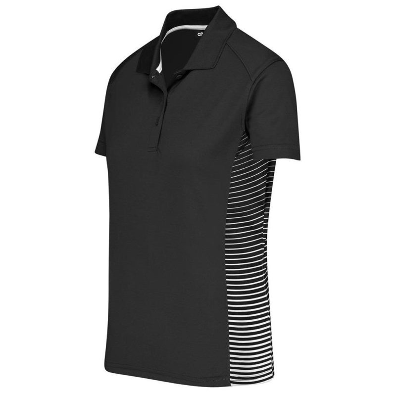 Ladies Zeus Golf Shirt- Black