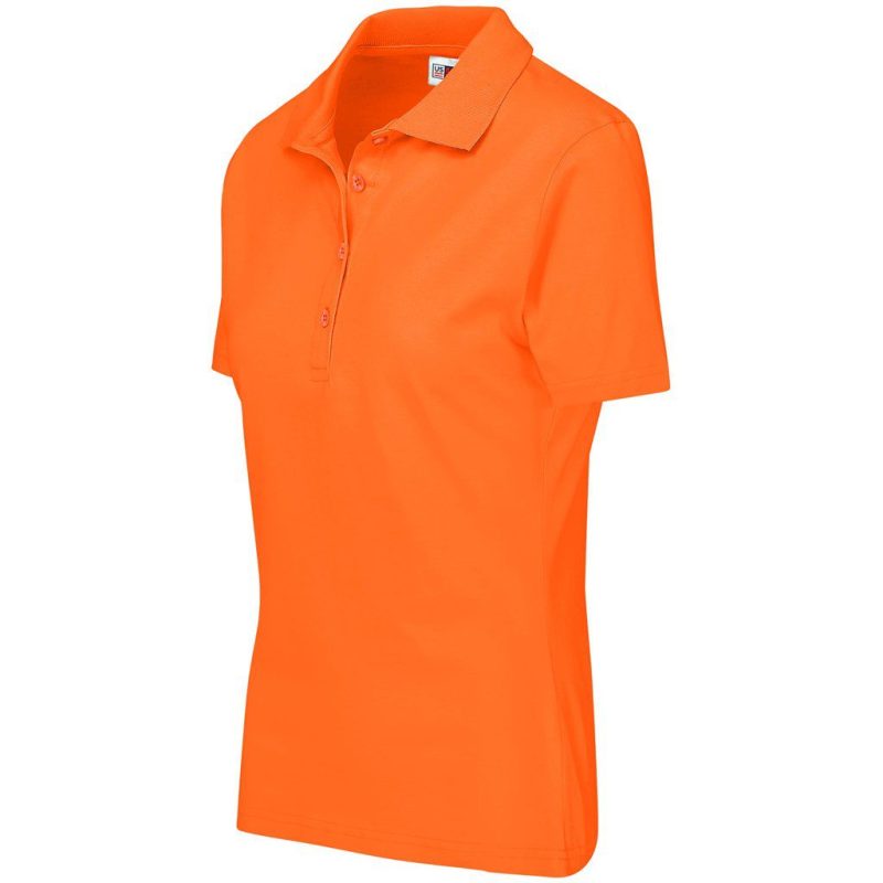 Ladies Cardinal Golf Shirt - Orange- Orange