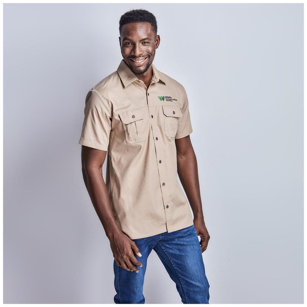 Mens Short Sleeve Wildstone Shirt- Black