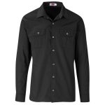 Mens Long Sleeve Wildstone Shirt- Black