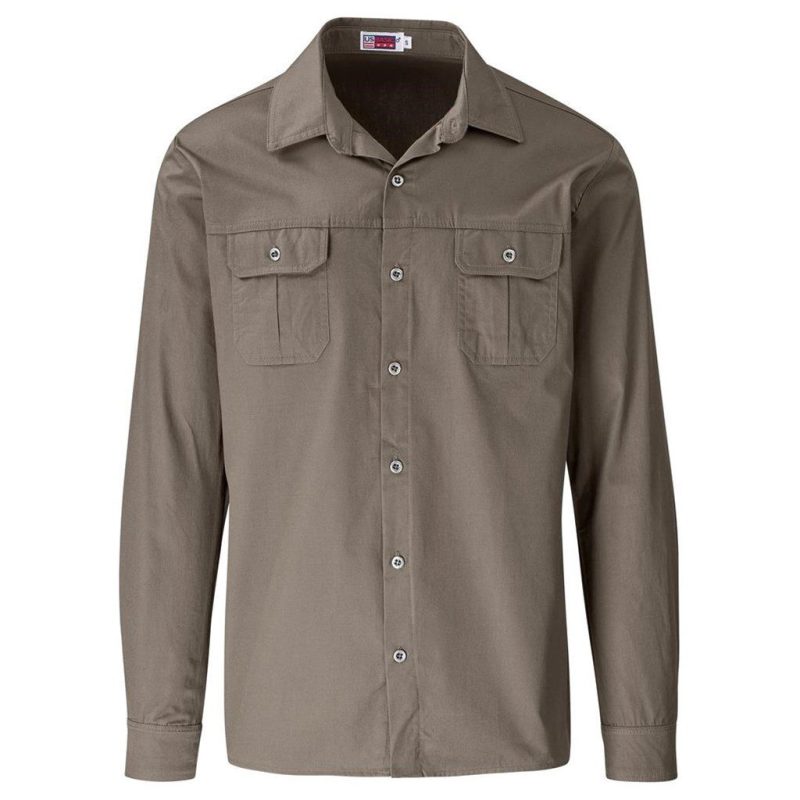 Mens Long Sleeve Wildstone Shirt- Black