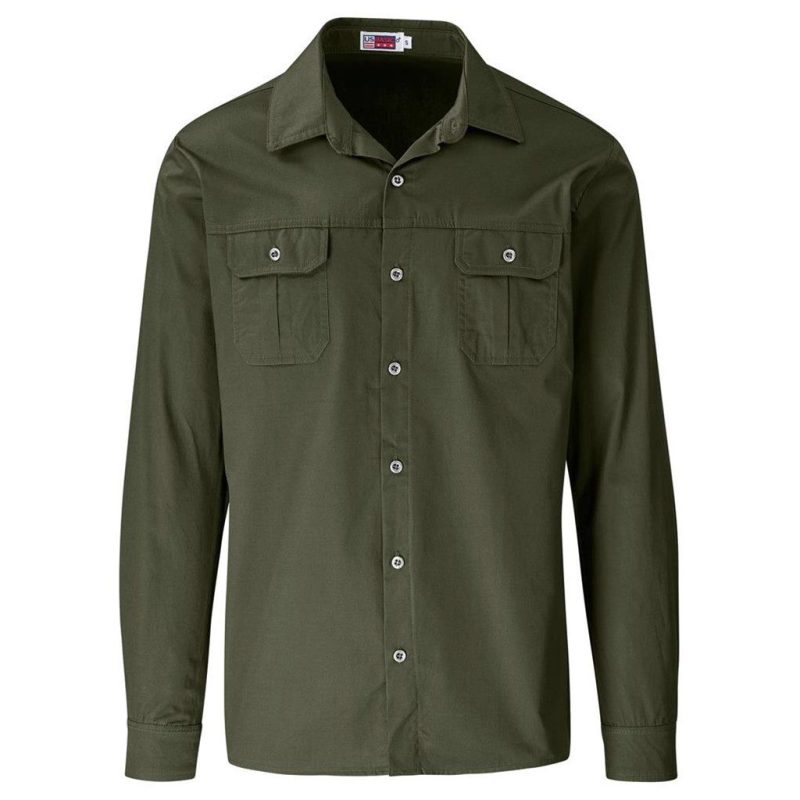 Mens Long Sleeve Wildstone Shirt- Black