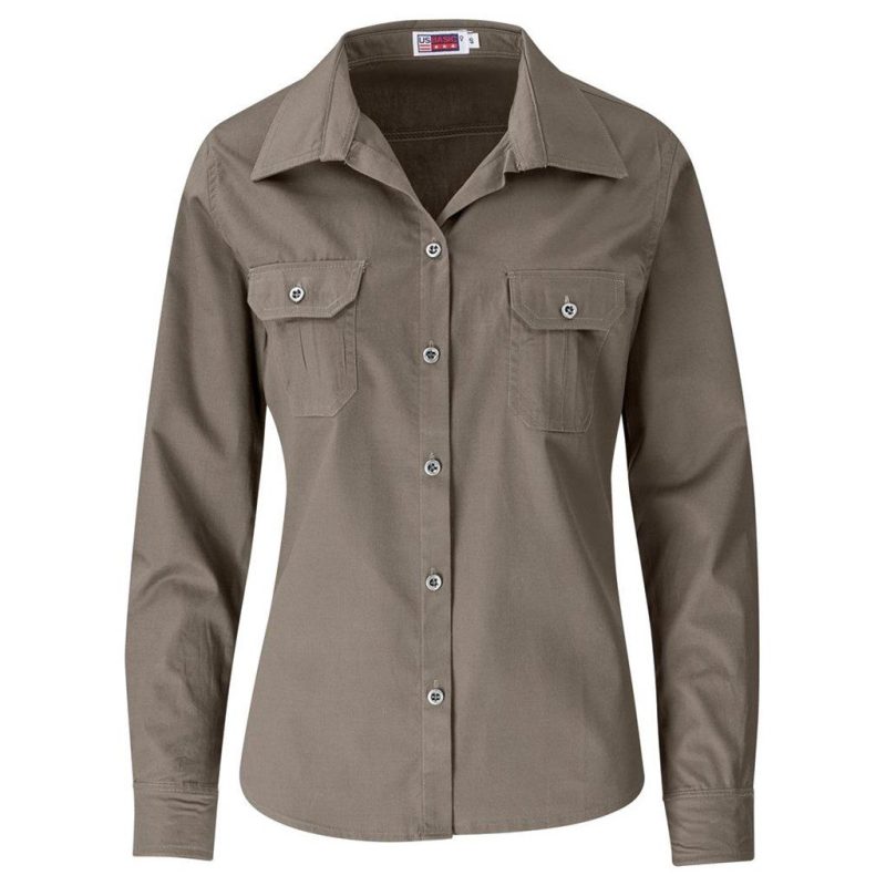 Ladies Long Sleeve Wildstone Shirt- Black