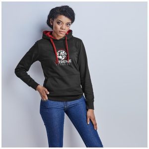 Ladies Solo Hooded Sweater- Blue