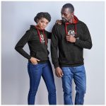 Ladies Solo Hooded Sweater- Blue