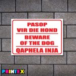 Beware of Dog Text Only Business Sign