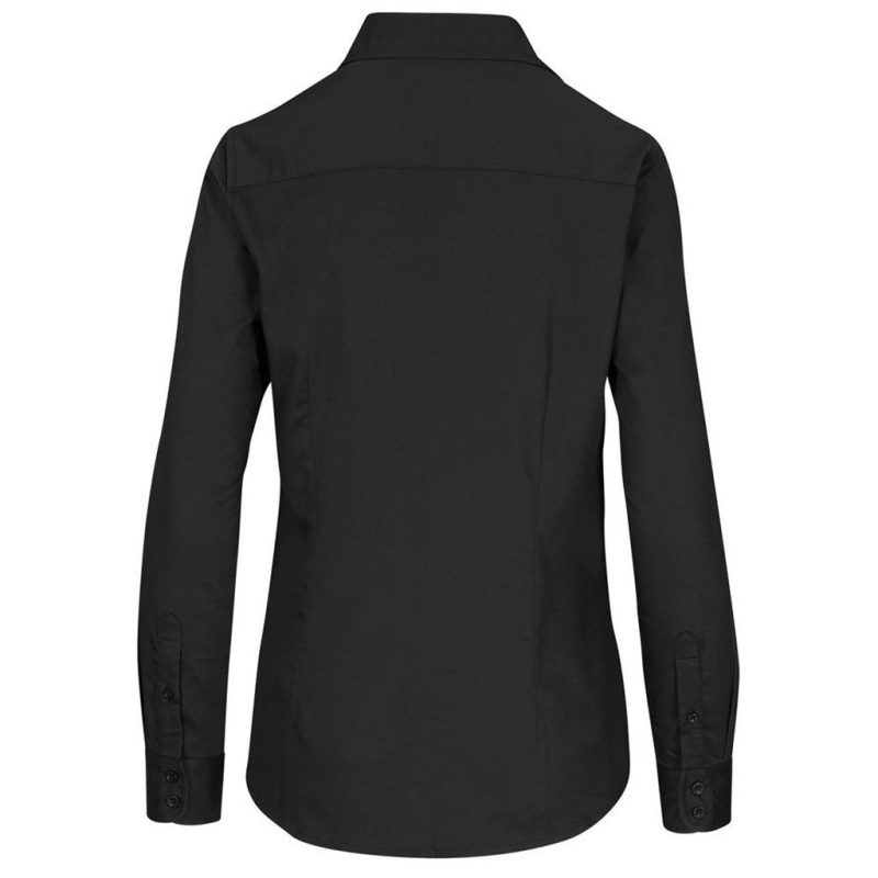 Ladies Long Sleeve Alex Varga Opus Stretch Shirt- Black