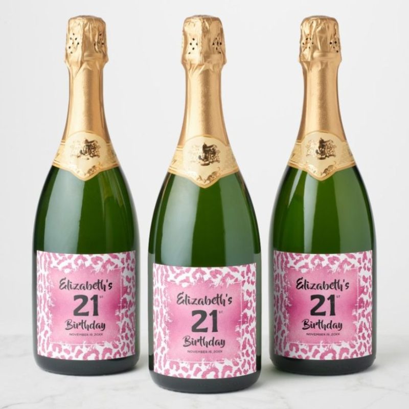 Champagne Bottle Label printing