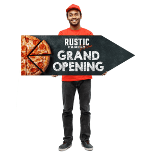 Custom Printed Arrow Sign Spinners