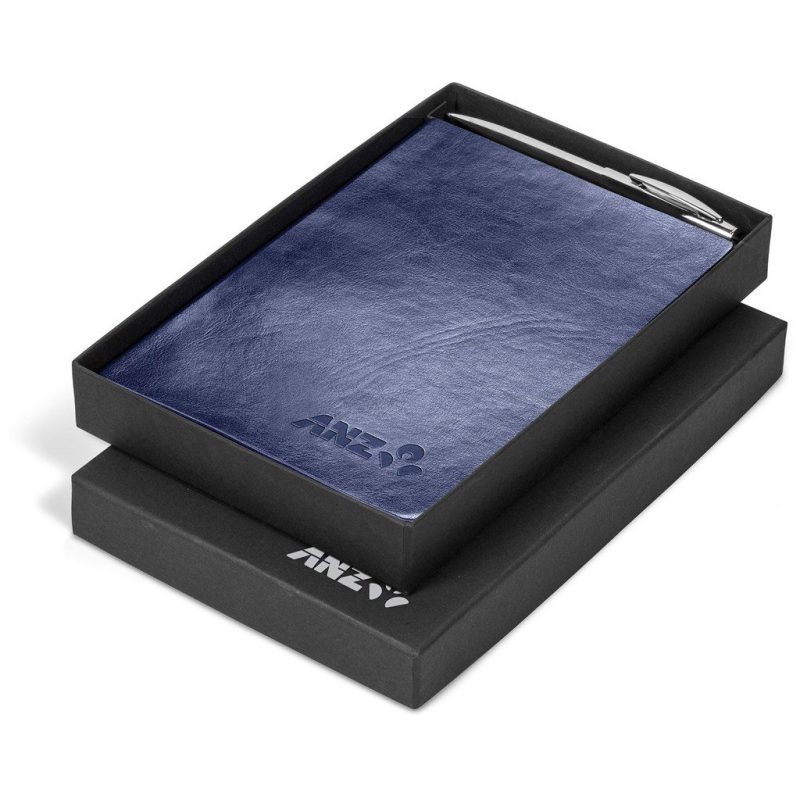 Renaissance Soft Cover Notebook & Pen Set- Black