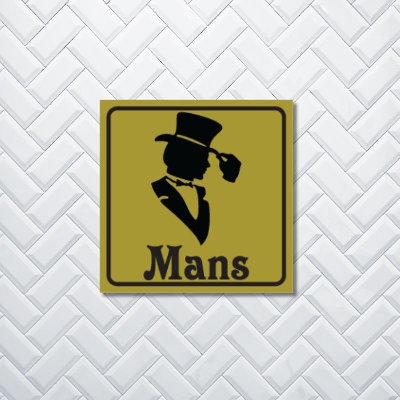Mans Toilet Business Sign Office & Retail Signs Printex